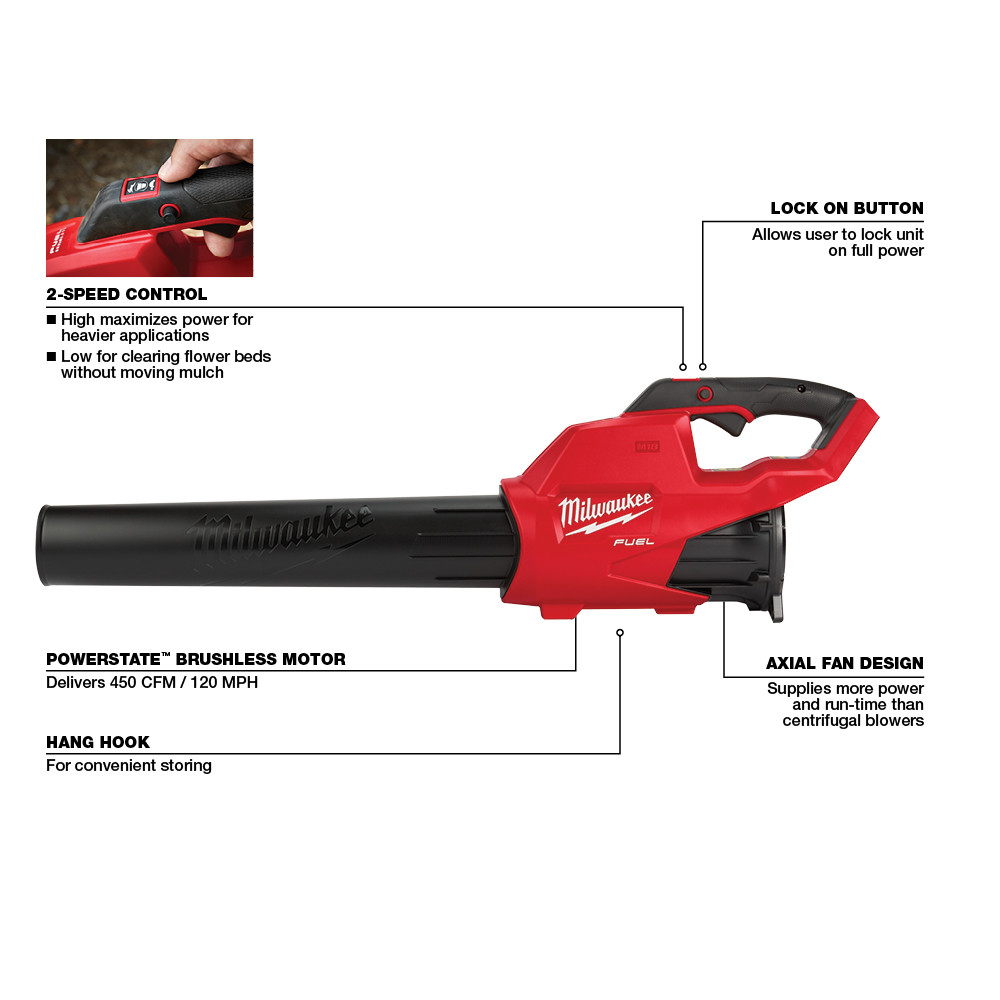 Milwaukee M18 FUEL Blower  (Tool Only) from GME Supply